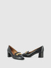 Sapatos com Apliques em Preto